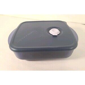 Tupperware 3385A-3 2.5 Cup Blue Vented Storage Container & Lid 7386A-5